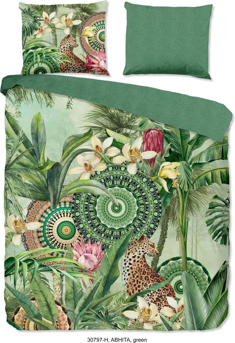 HIP dekbedovertrek tropische print en mandala's