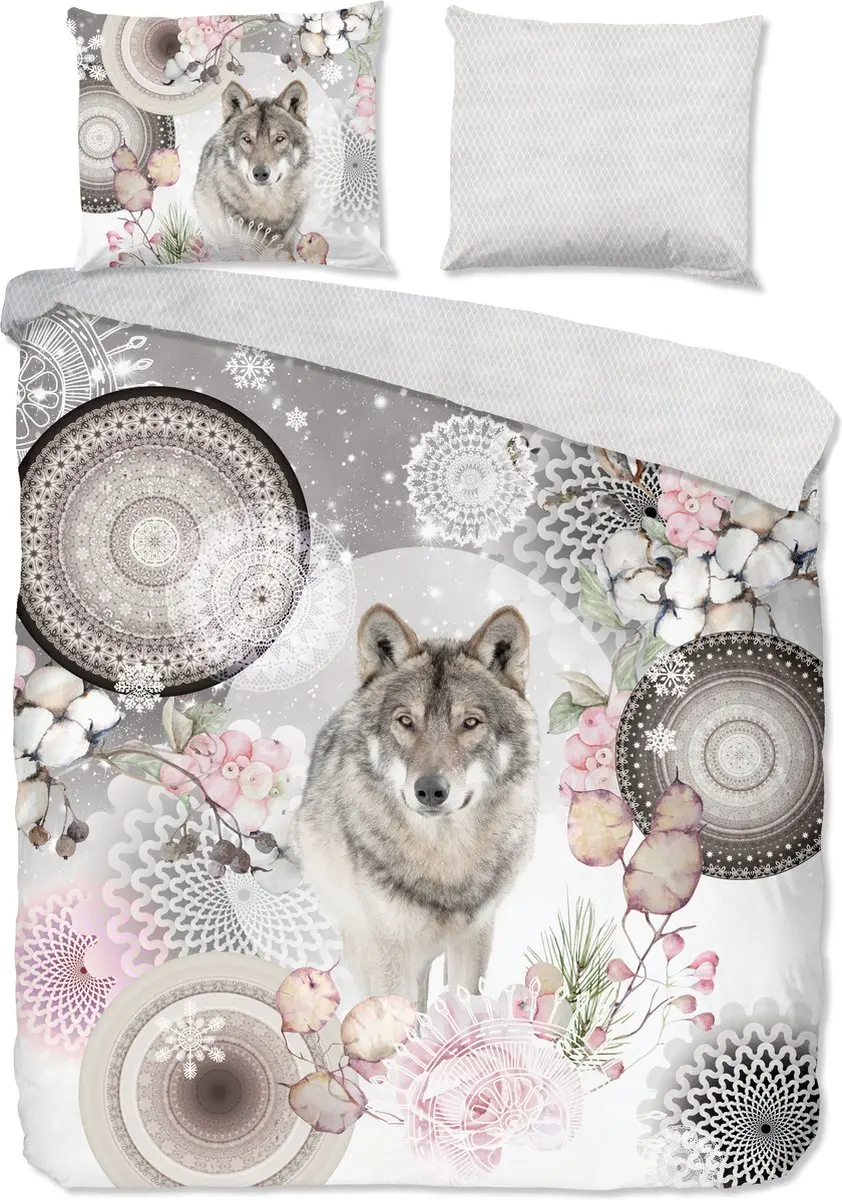 HIP dekbedovertrek mandalas met wolf