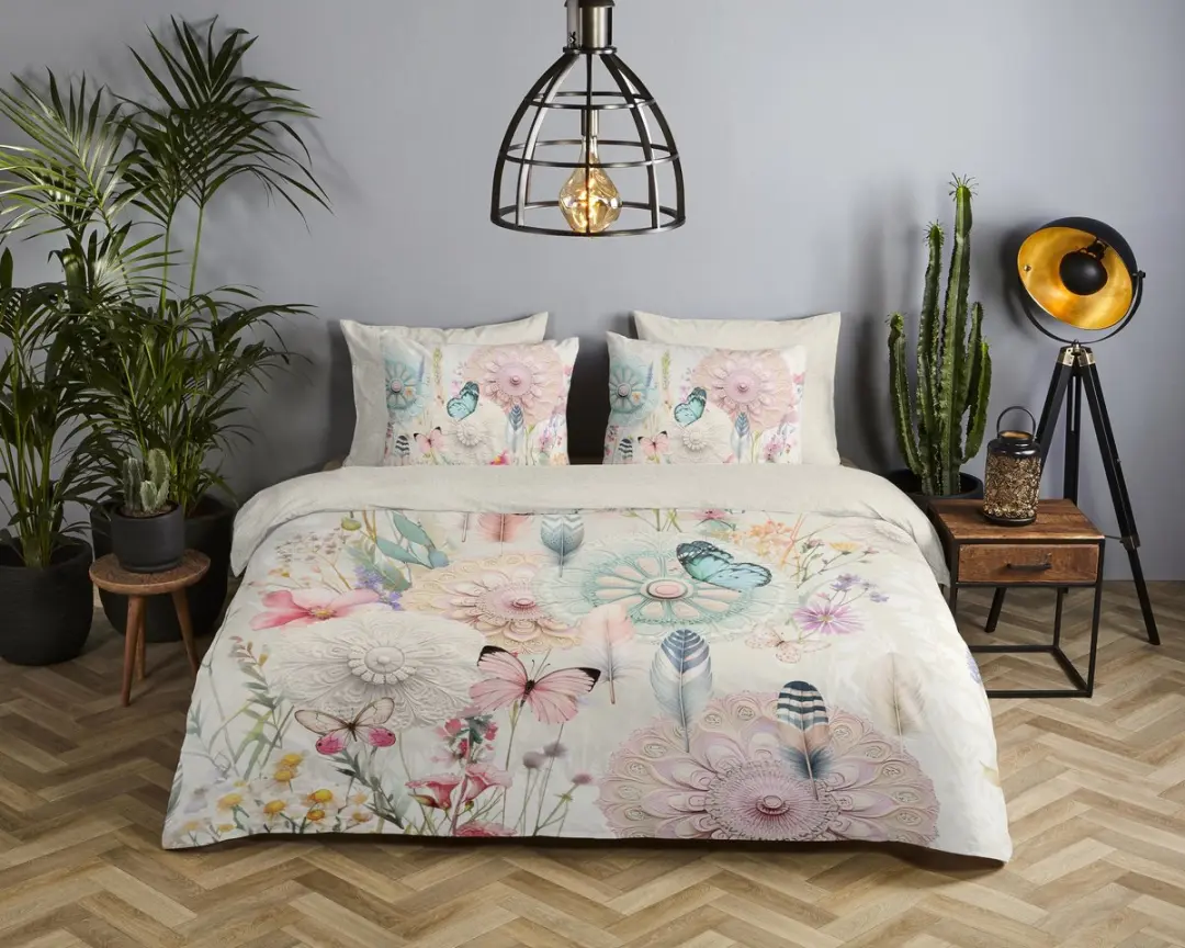 HIP dekbedovertrek mandala�s, bloemen en vlinders
