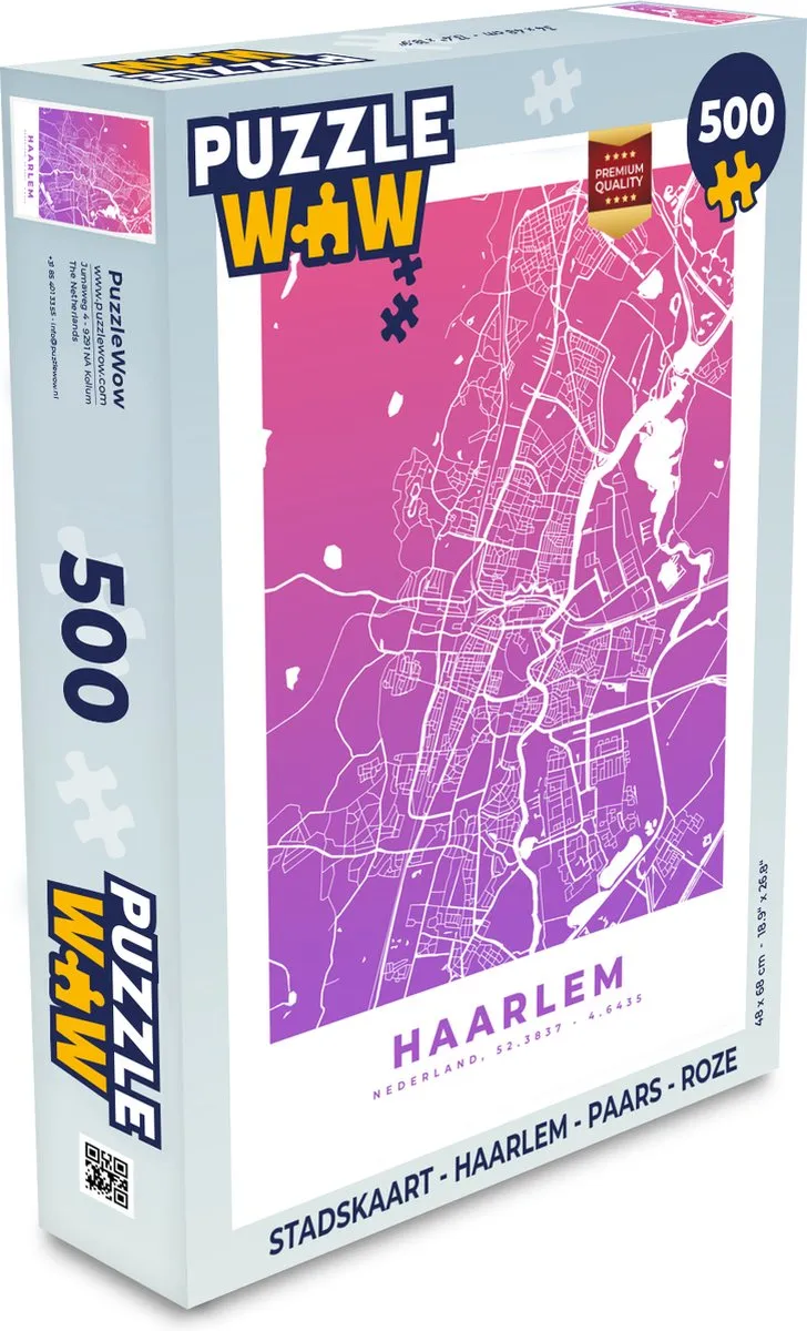 PuzzleWow Haarlem Legpuzzel 500 Stuks