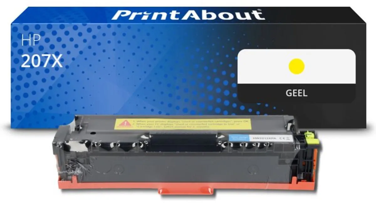 PrintAbout Toner 207X (W2212X) Geel - 2.450 pagina's