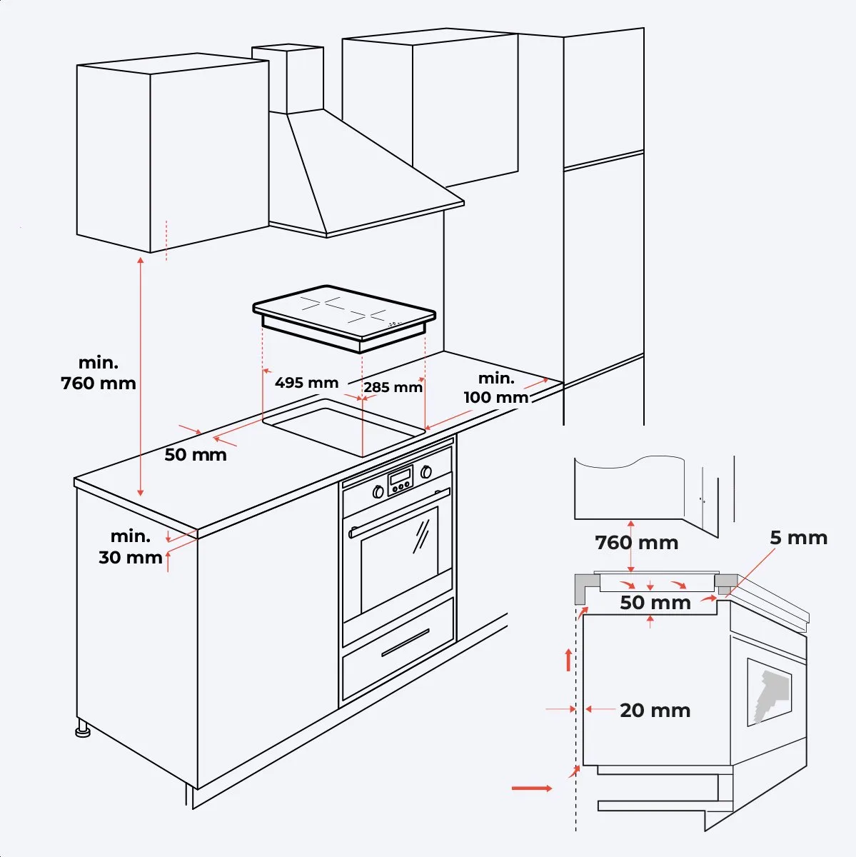 KitchenBrothers KB4050 Inductieplaat 2 Zones - 3300W - Zwart - afbeelding 6 van 6