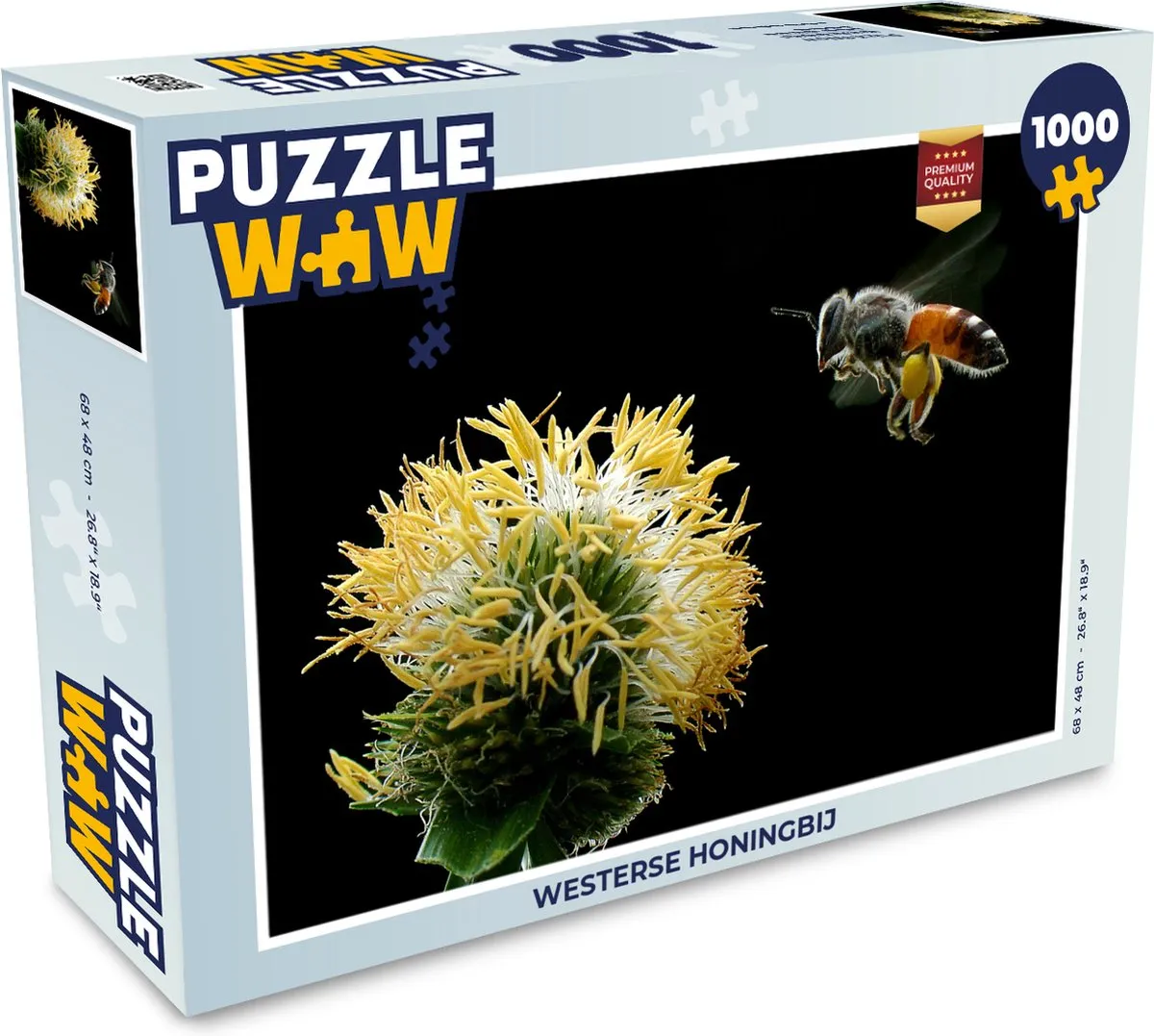 PuzzleWow Westerse Honingbij Legpuzzel 1000 Stuks