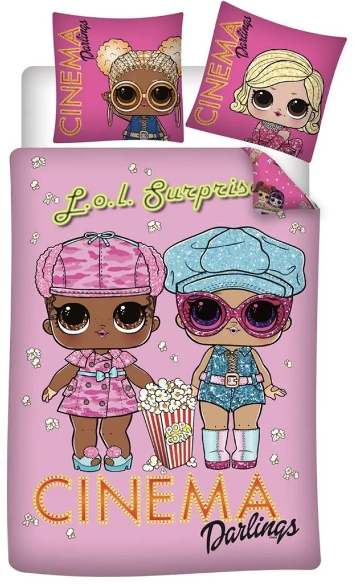 LOL Surprise! Slaapkamerset Eenpersoons - Dekbedovertrek & Kussens Multi Colour - afbeelding 3 van 3