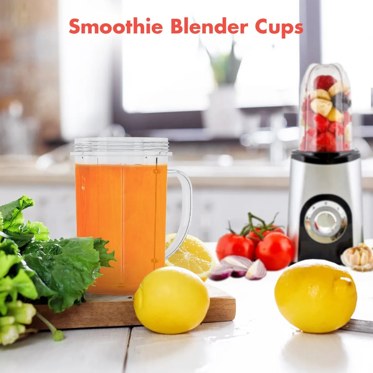 KitchenBrothers KB747 Smoothiebekers - 400ml - 2 Stuks