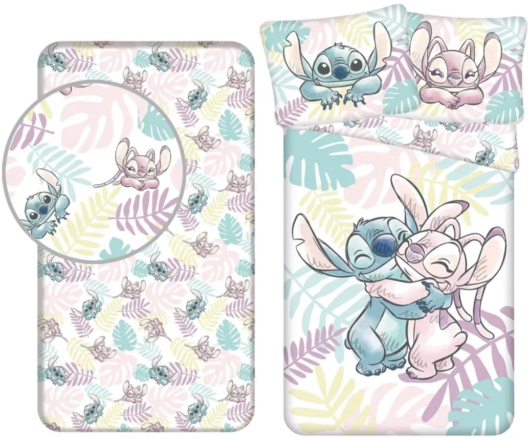 Lilo & Stitch Eenpersoons Slaapkamerset - Dekbedovertrek & Hoeslaken - afbeelding 2 van 4