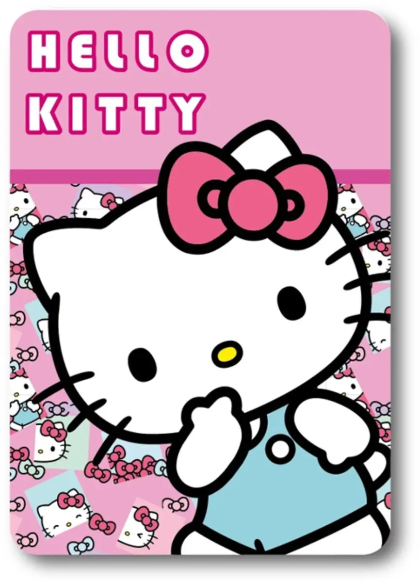 Hello Kitty Slaapkamerset Roze - Kussen & Fleece Decken - afbeelding 3 van 5