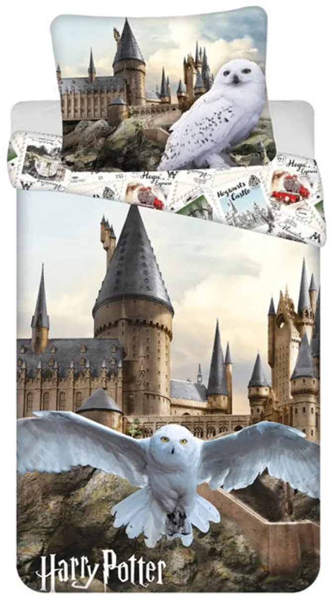 Harry Potter Eenpersoons Slaapkamerset - Dekbedovertrek & Hoeslaken - Multi - afbeelding 5 van 5
