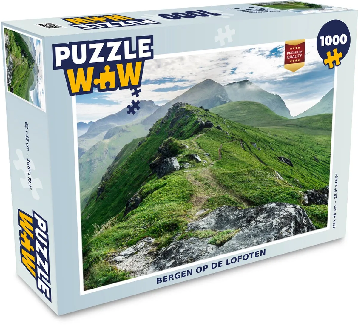 PuzzleWow Bergen op de Lofoten Legpuzzel 1000 Stuks