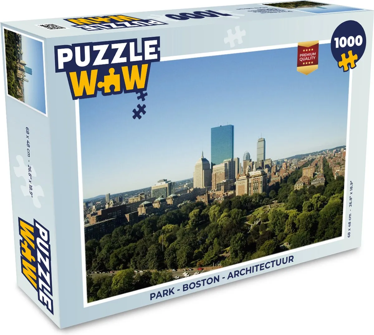 PuzzleWow Boston Architectuur Legpuzzel 1000 Stuks