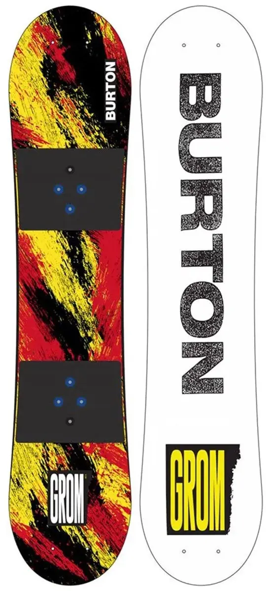 Burton Grom Ketchup 130 Kinder Snowboard - Zwart/Rood/Wit/Geel