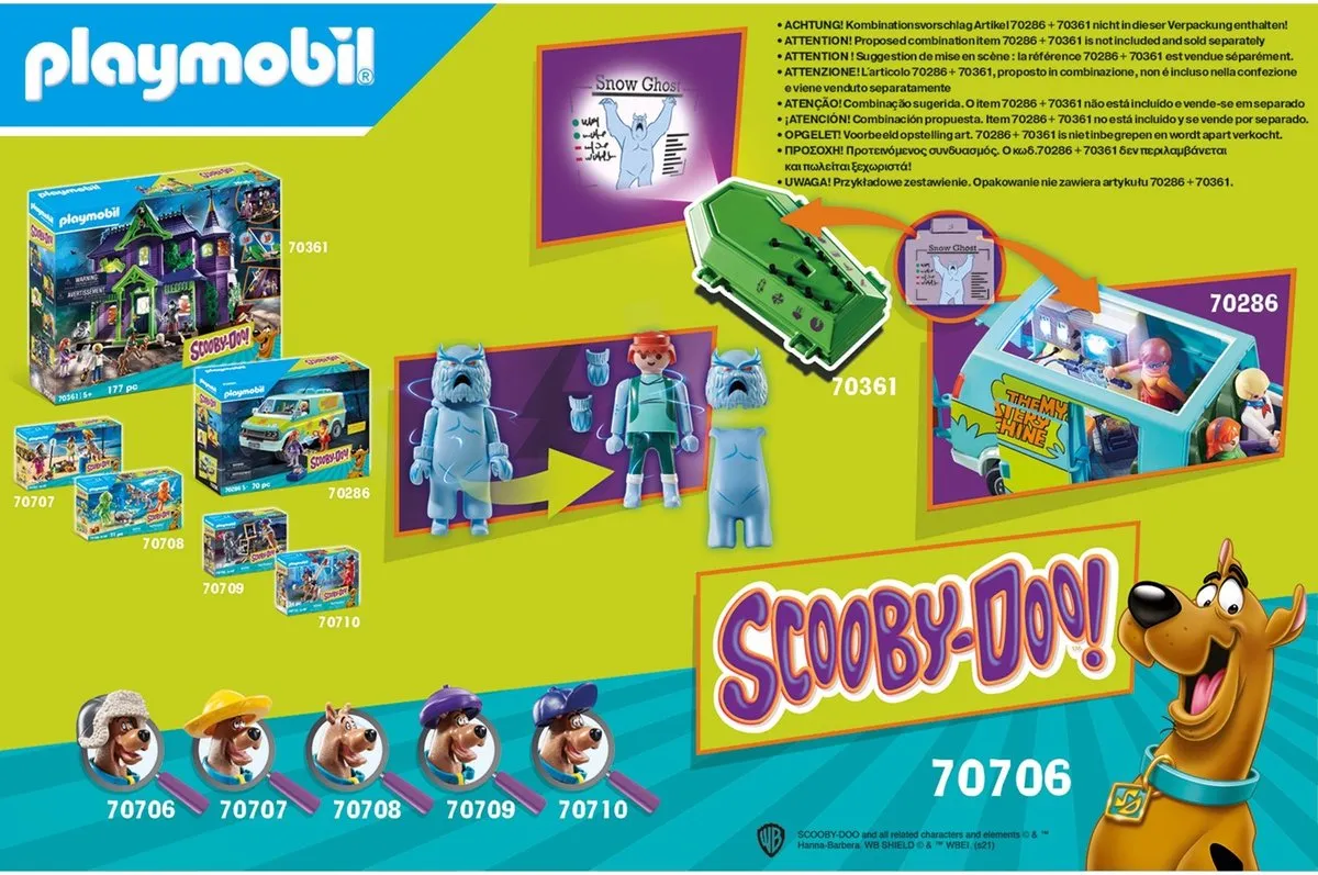 Playmobil Scooby-Doo! Avontuur met Snow Ghost 70706 - Multi color