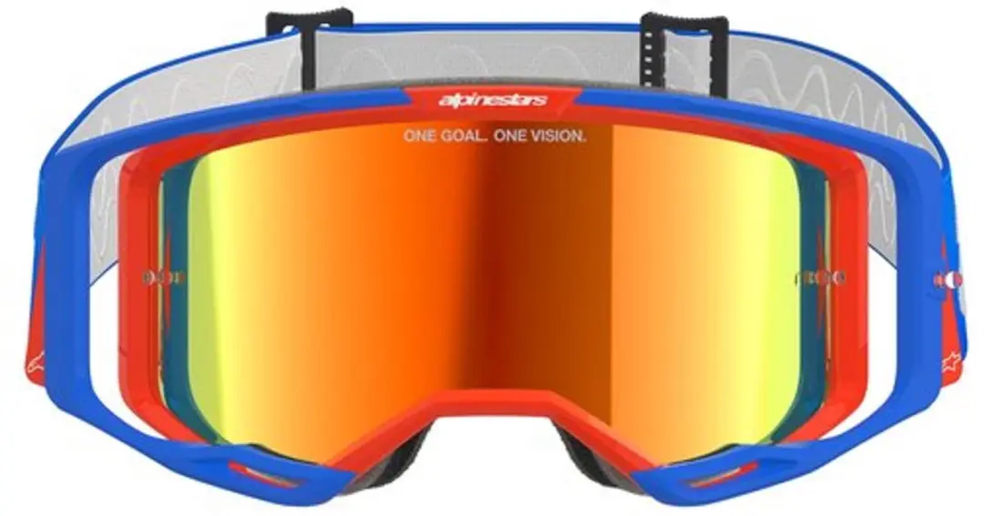 Alpinestars Vision 8 Crossbril Blauw/Oranje
