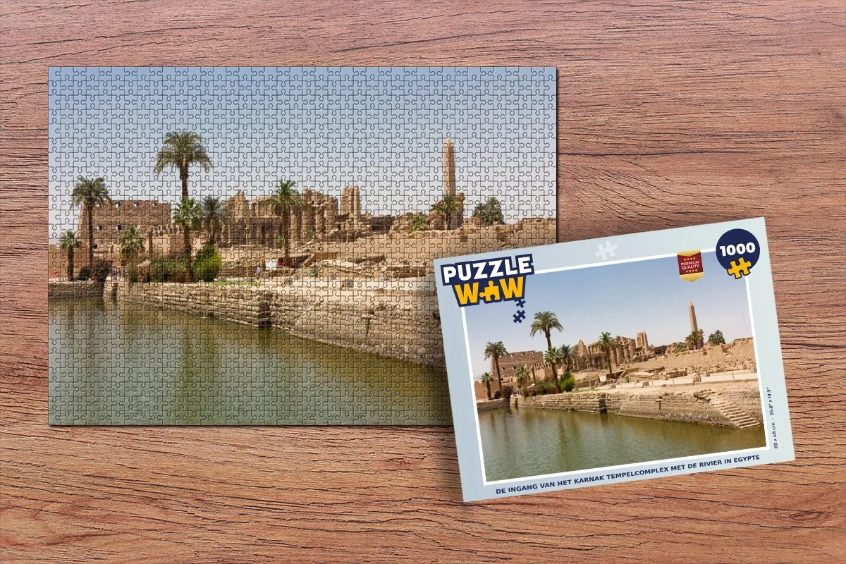 PuzzleWow Legpuzzel Karnak Tempelcomplex 1000 Stuks