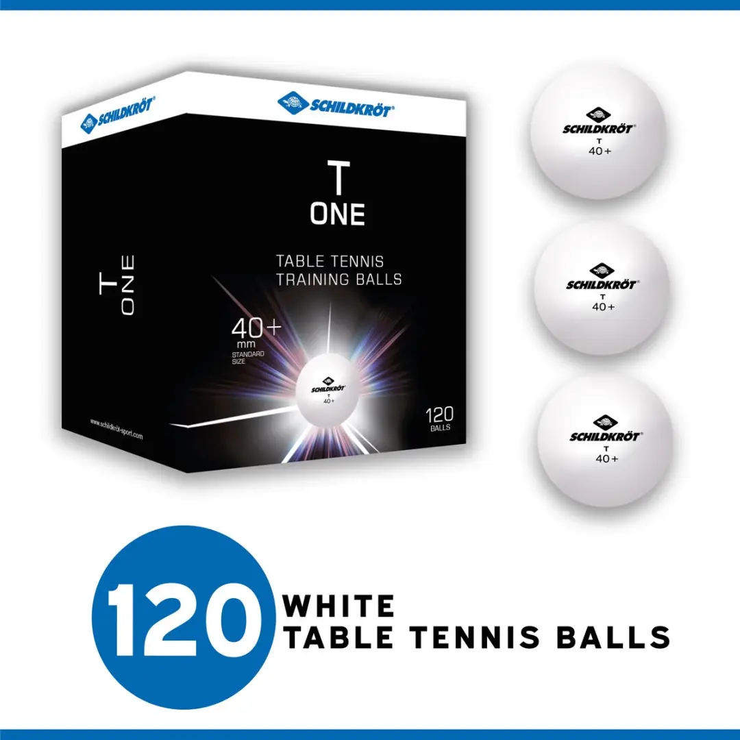 Schildkröt Tafeltennisballen Training Poly 40+ - 120 Stuks Wit