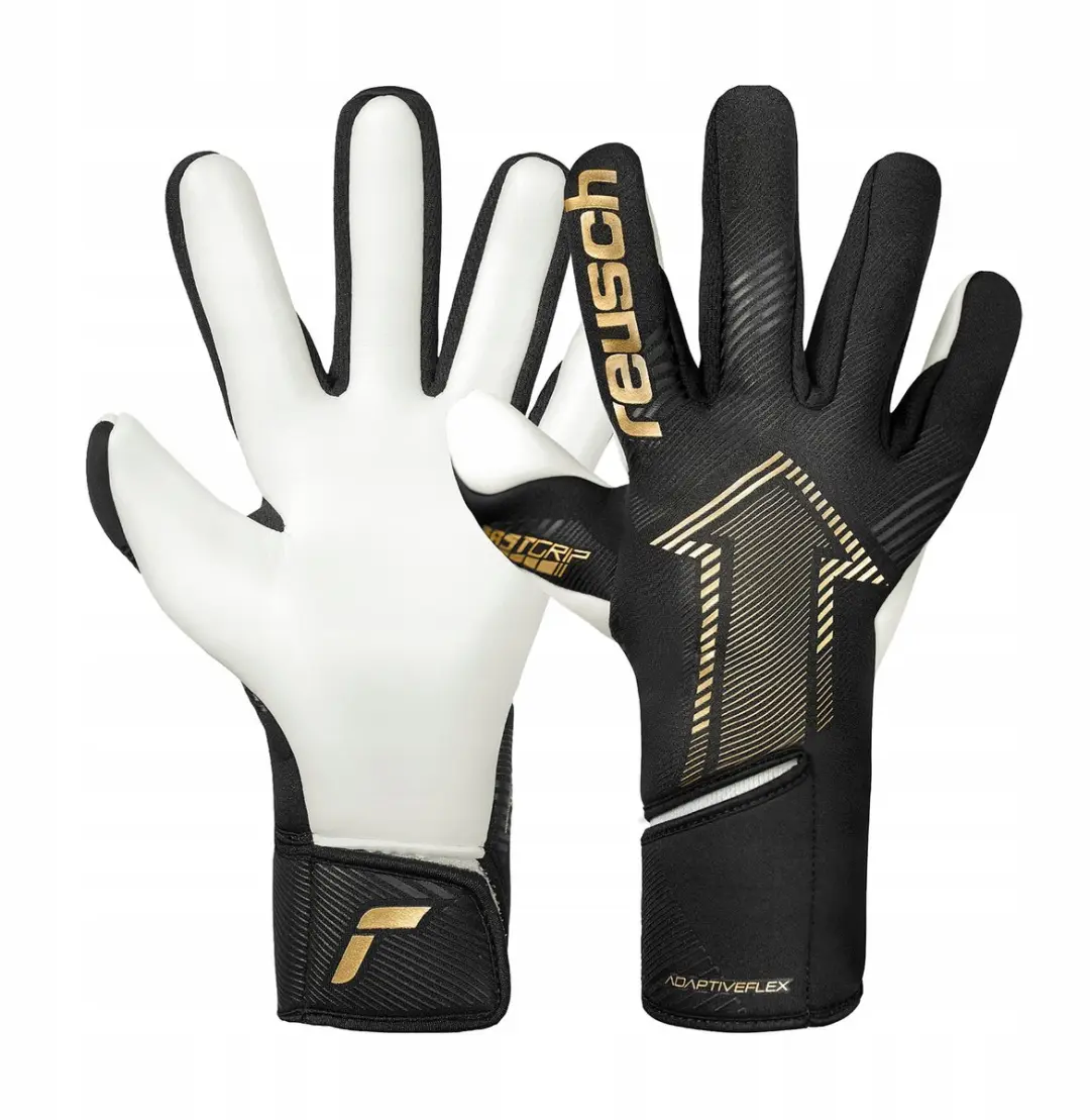 Reusch Fastgrip Gold Keepershandschoenen Zwart/Goud Maat 12