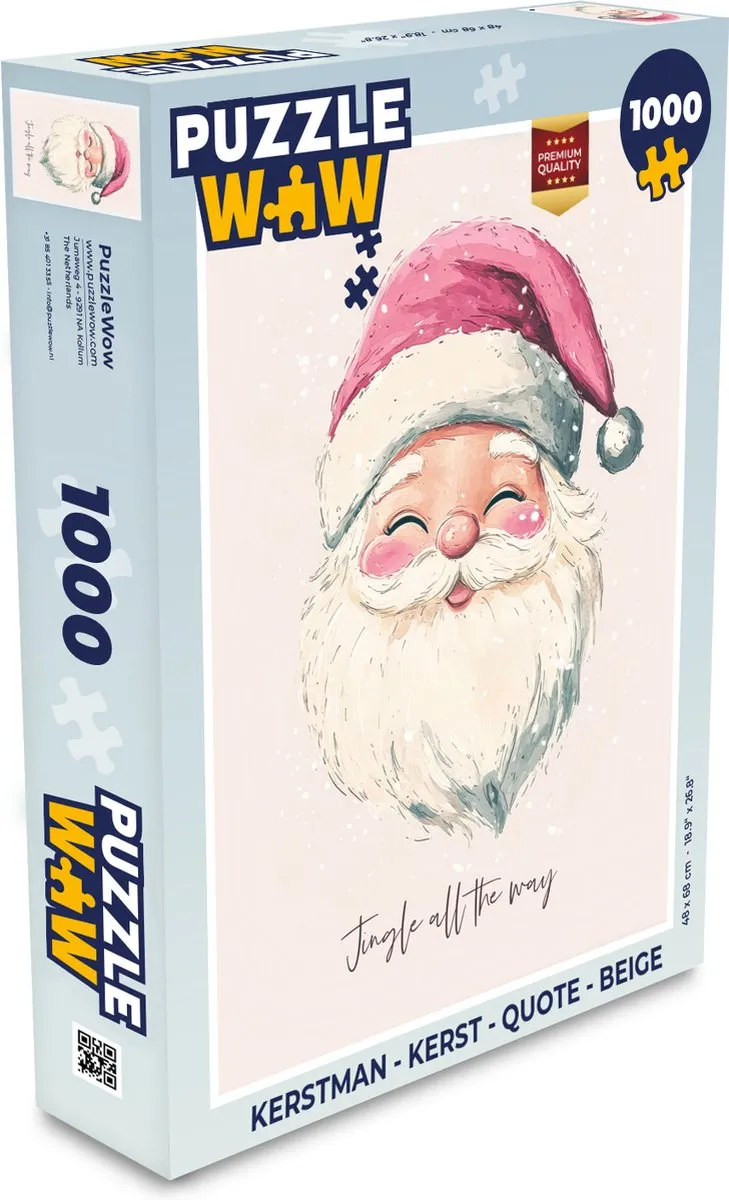 PuzzleWow Kerstman Legpuzzel 1000 Stuks