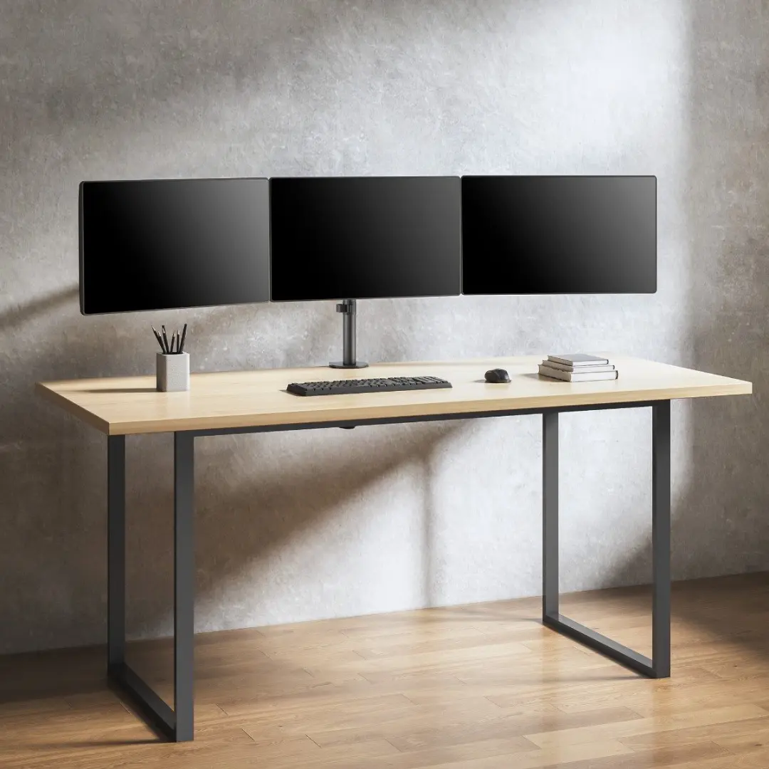 Manhattan 461658 Flat Panel Bureau Steun 68,6cm - Zwart - afbeelding 3 van 6