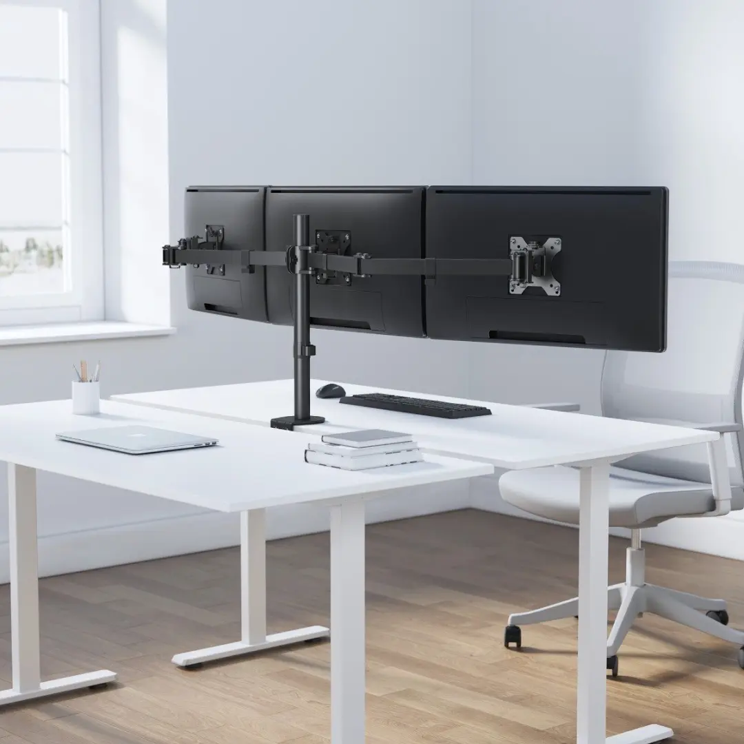 Manhattan 461658 Flat Panel Bureau Steun 68,6cm - Zwart - afbeelding 4 van 6