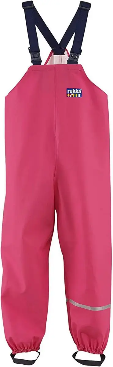Kinderbroek Rukka Rain Olkainhous Cranberry Roze