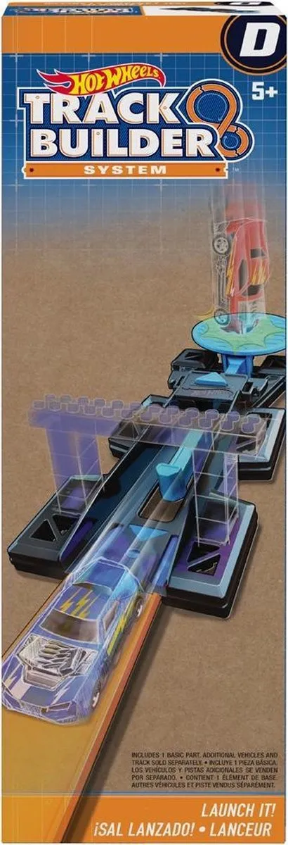 Hot Wheels Track Builder Launch It - Oranje