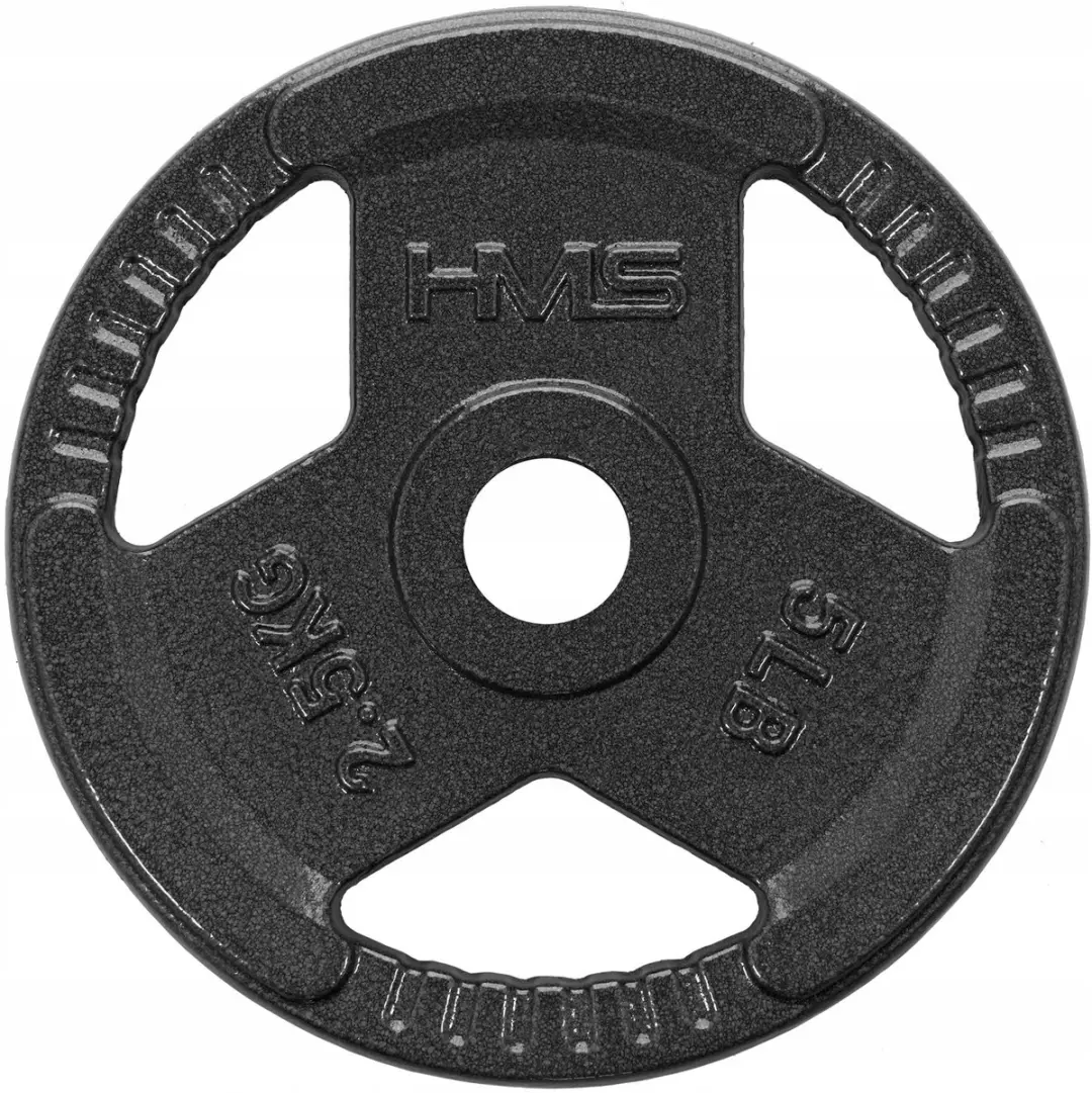 Gietijzeren Halterplaat HMS Hamerslag 2,5 KG Antraciet 31 MM