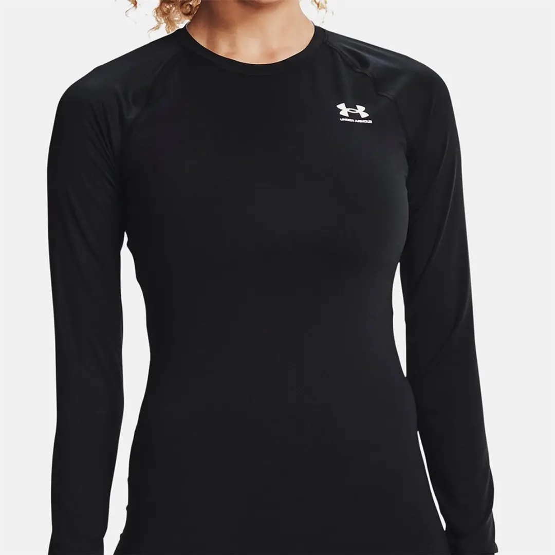 Under Armour Heatgear Authentics Comp T-shirt Met Lange Mouwen Zwart XL Vrouw