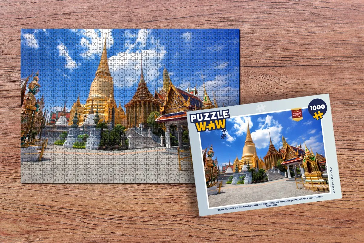 PuzzleWow Thailand Paleis Legpuzzel 1000 Stuks - Multicolor