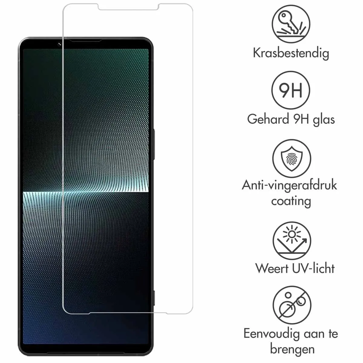 Selencia Screenprotector Sony Xperia 1 V - Gehard Glas
