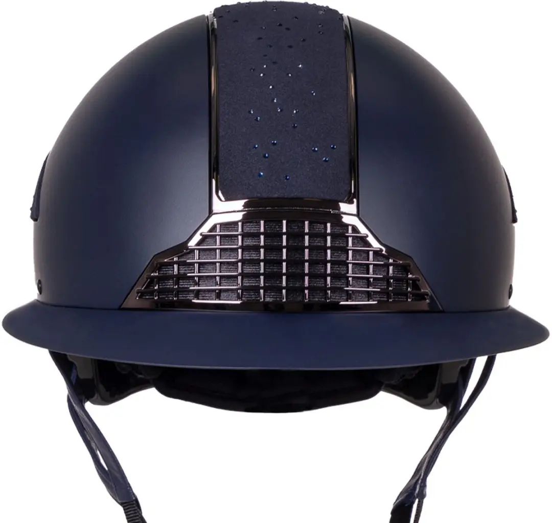 QHP Ohio Polo Visor Navy - Maten 51-55cm