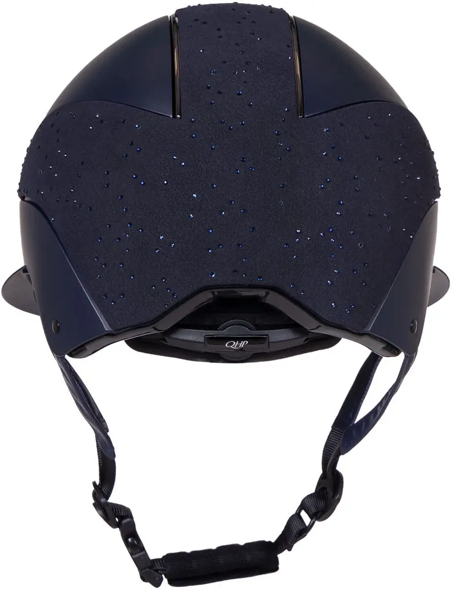 QHP Ohio Polo Visor Navy - Maten 51-55cm