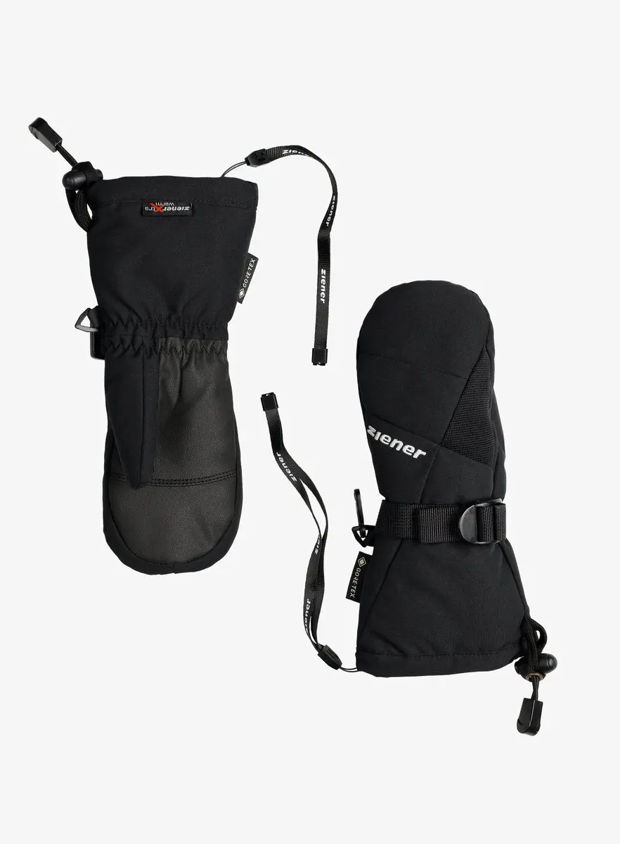 Ziener Lanic GTX Kinder Mitten Junior - Maat 3 - Zwart