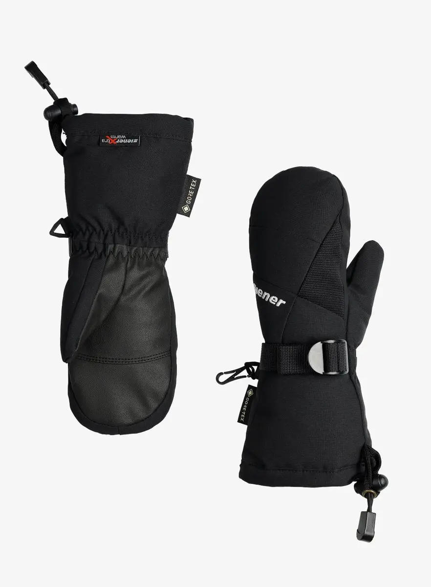 Ziener Lanic GTX Kinder Mitten Junior - Maat 3 - Zwart