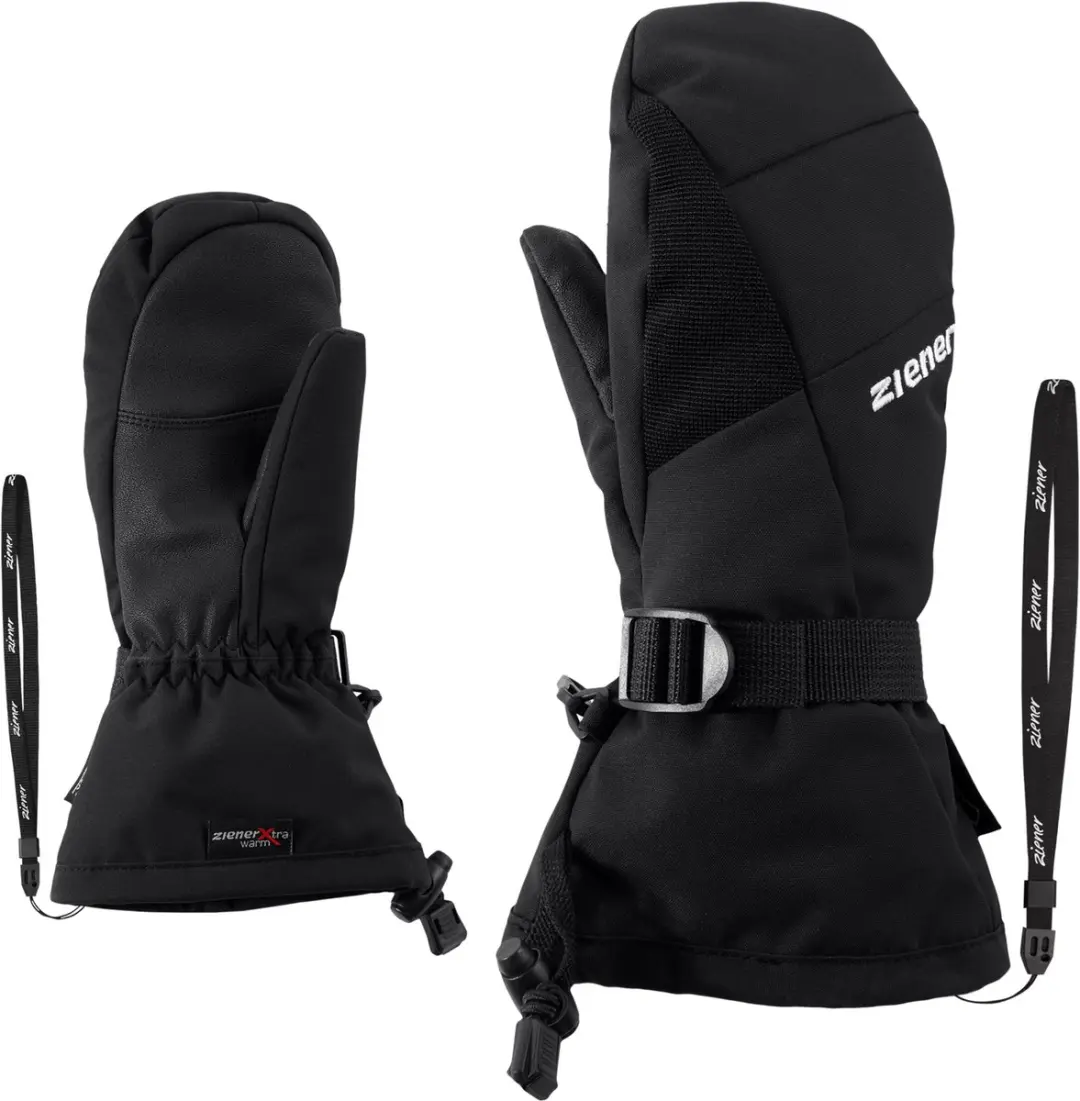 Ziener Lanic GTX Kinder Mitten Junior - Maat 3 - Zwart