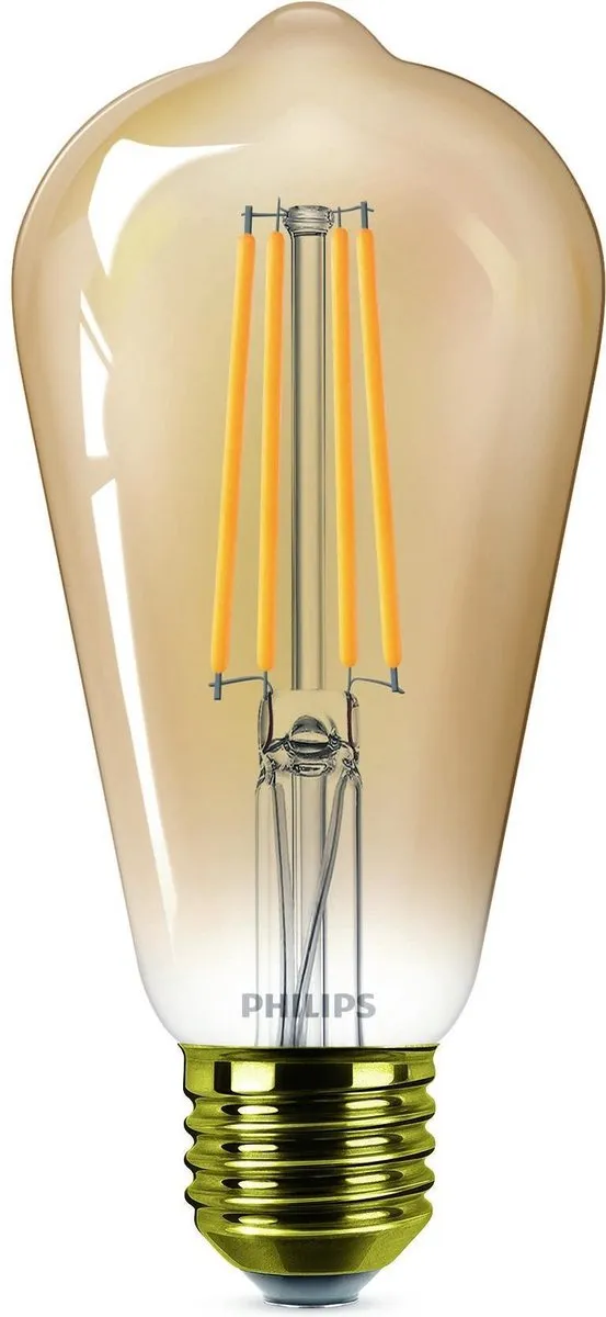 Philips LED Edison Goud E27 - 50W - Extra warmwit 2200K
