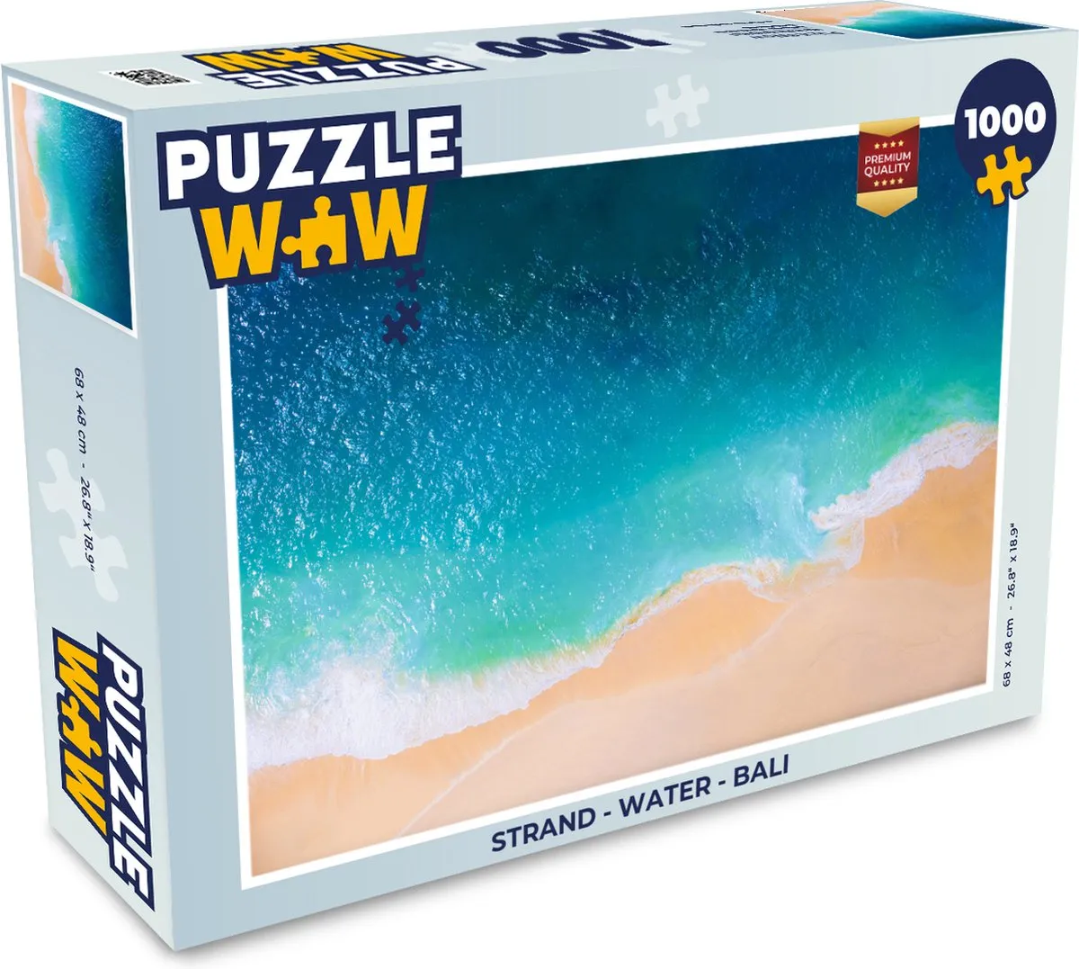 PuzzleWow Strand Bali Legpuzzel 1000 Stuks