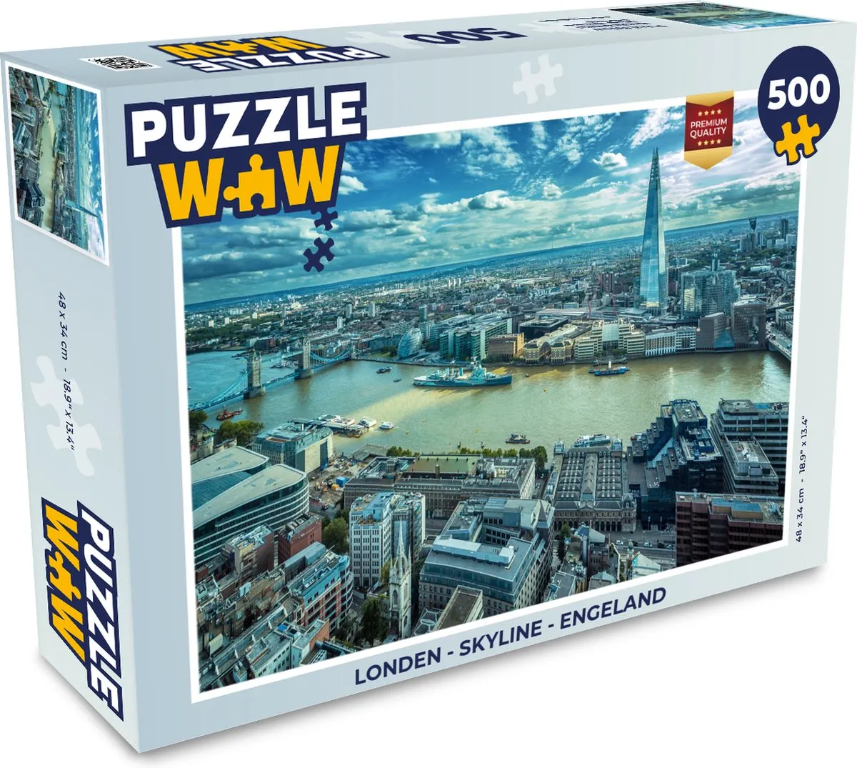 PuzzleWow Londen Skyline Legpuzzel 500 Stuks