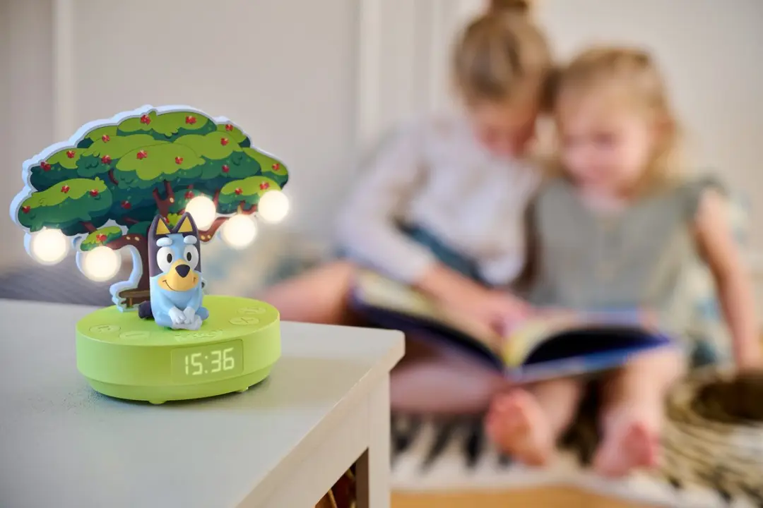Bigben Bluey Lumitree Nachtlamp Kinderwekker - Blauw - afbeelding 6 van 6