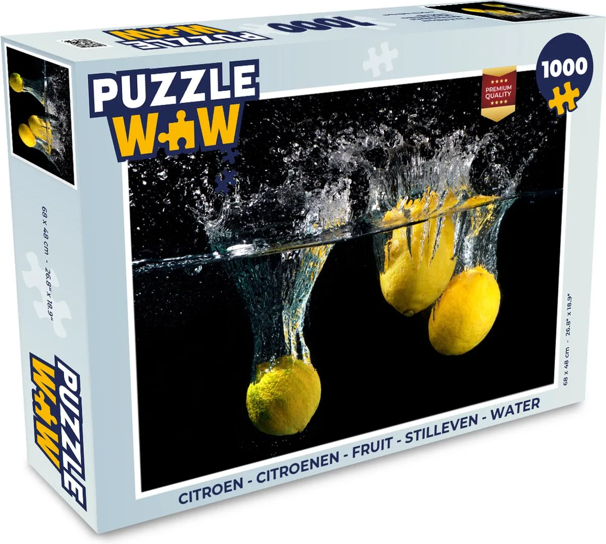 PuzzleWow Citroen Fruit Stilleven Legpuzzel 1000 Stuks - Multicolor