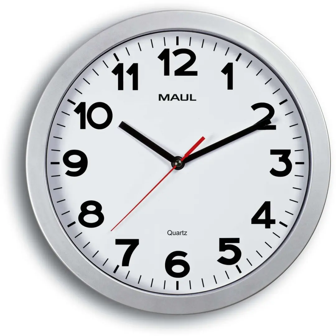 MAUL MAULstep Wandklok Ø30cm - Zilver - afbeelding 5 van 6