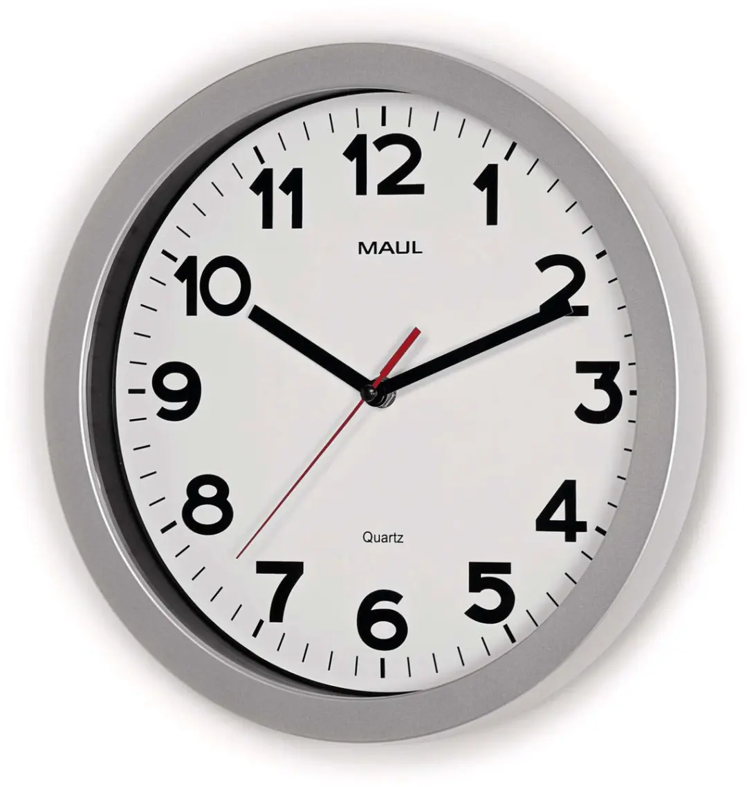 MAUL MAULstep Wandklok Ø30cm - Zilver - afbeelding 6 van 6