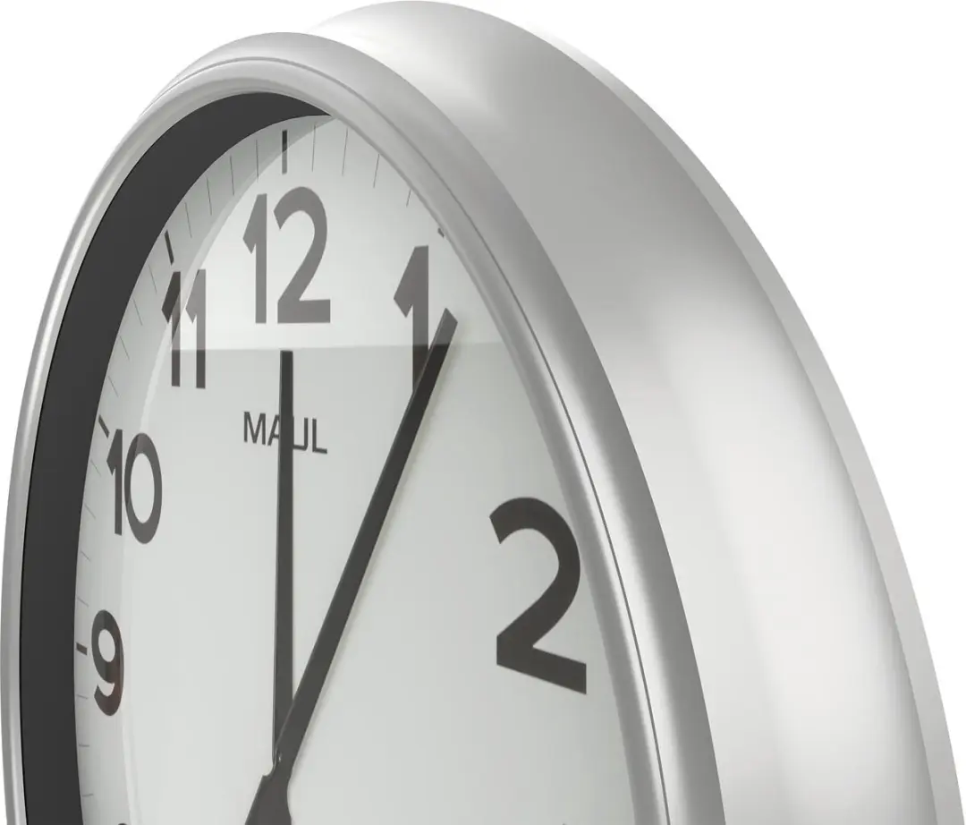 MAULride Wandklok 61RC - Zilver - Ø61cm - afbeelding 2 van 3