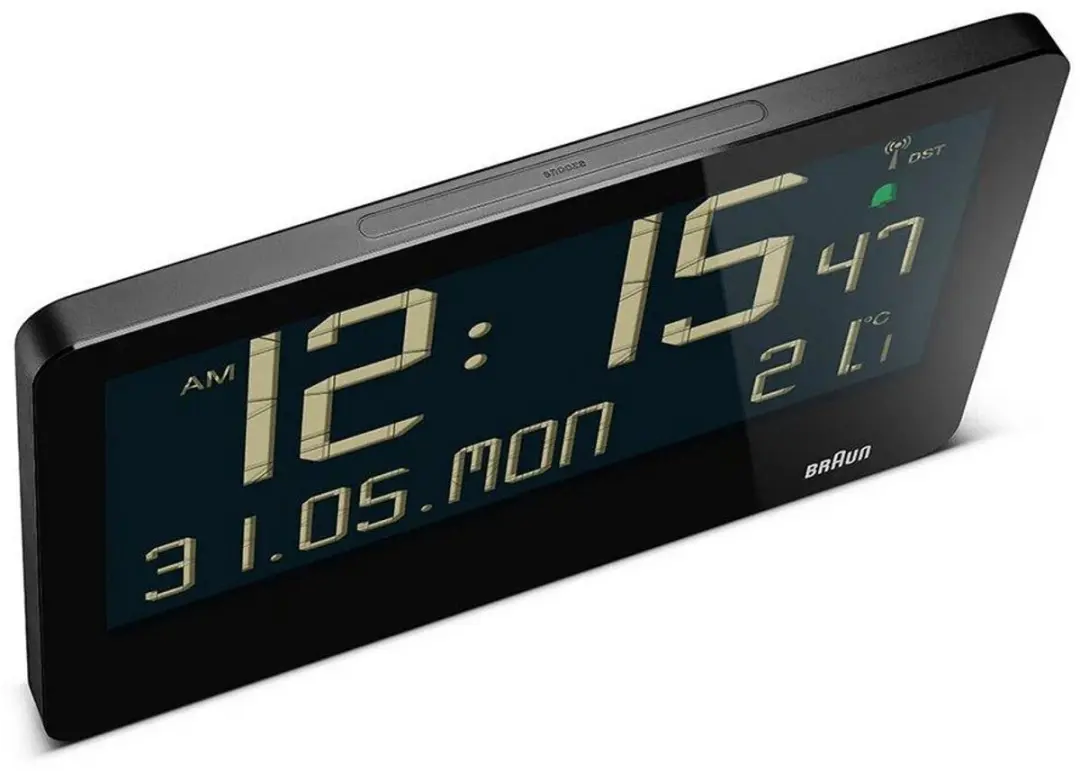 Braun BC14B-DCF Wandklok Digitaal Radiogestuurd - Zwart - afbeelding 4 van 4