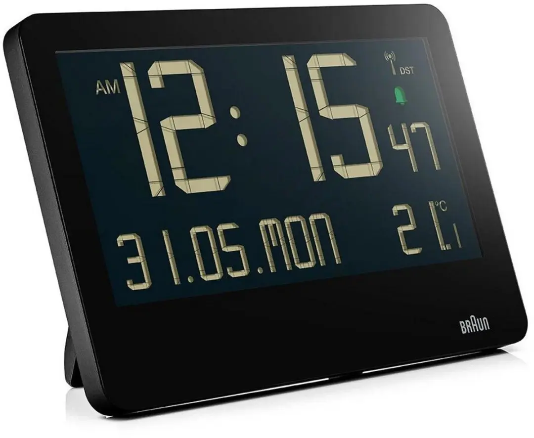 Braun BC14B-DCF Wandklok Digitaal Radiogestuurd