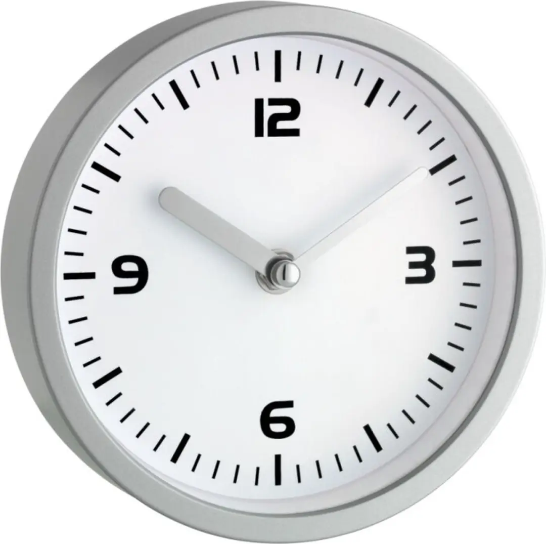TFA Dostmann Quartz Wandklok 16cm Zilver