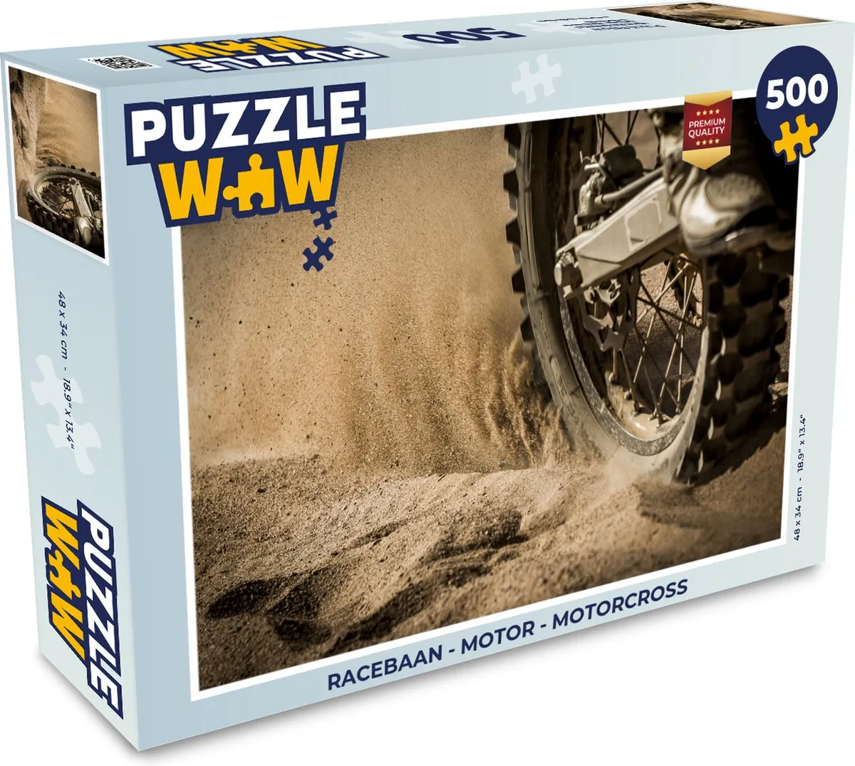 PuzzleWow Motorcross Legpuzzel 500 Stuks