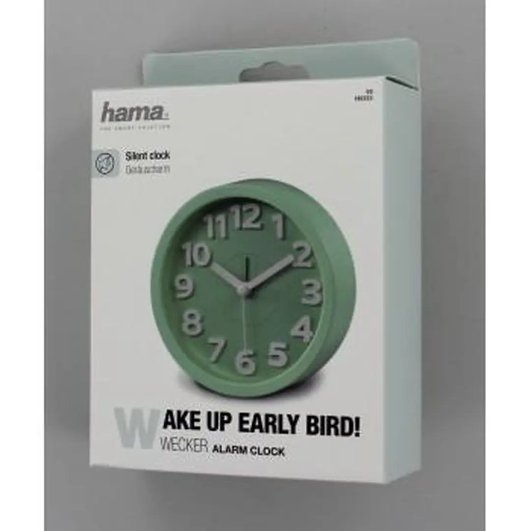 Hama Retro Wekker - Lichtgroen - 12cm - afbeelding 3 van 6