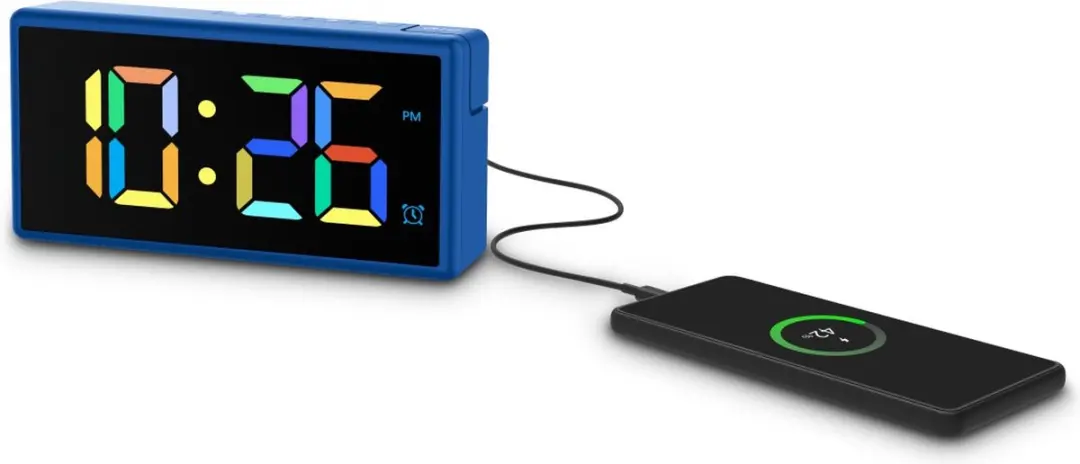 Hama Ibiza Wekker - Blauw - USB Oplaadfunctie - afbeelding 6 van 6