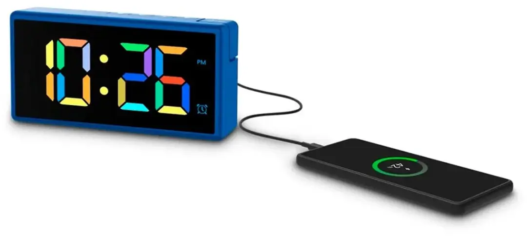 Hama Ibiza Wekker - Blauw - USB Oplaadfunctie - afbeelding 2 van 6