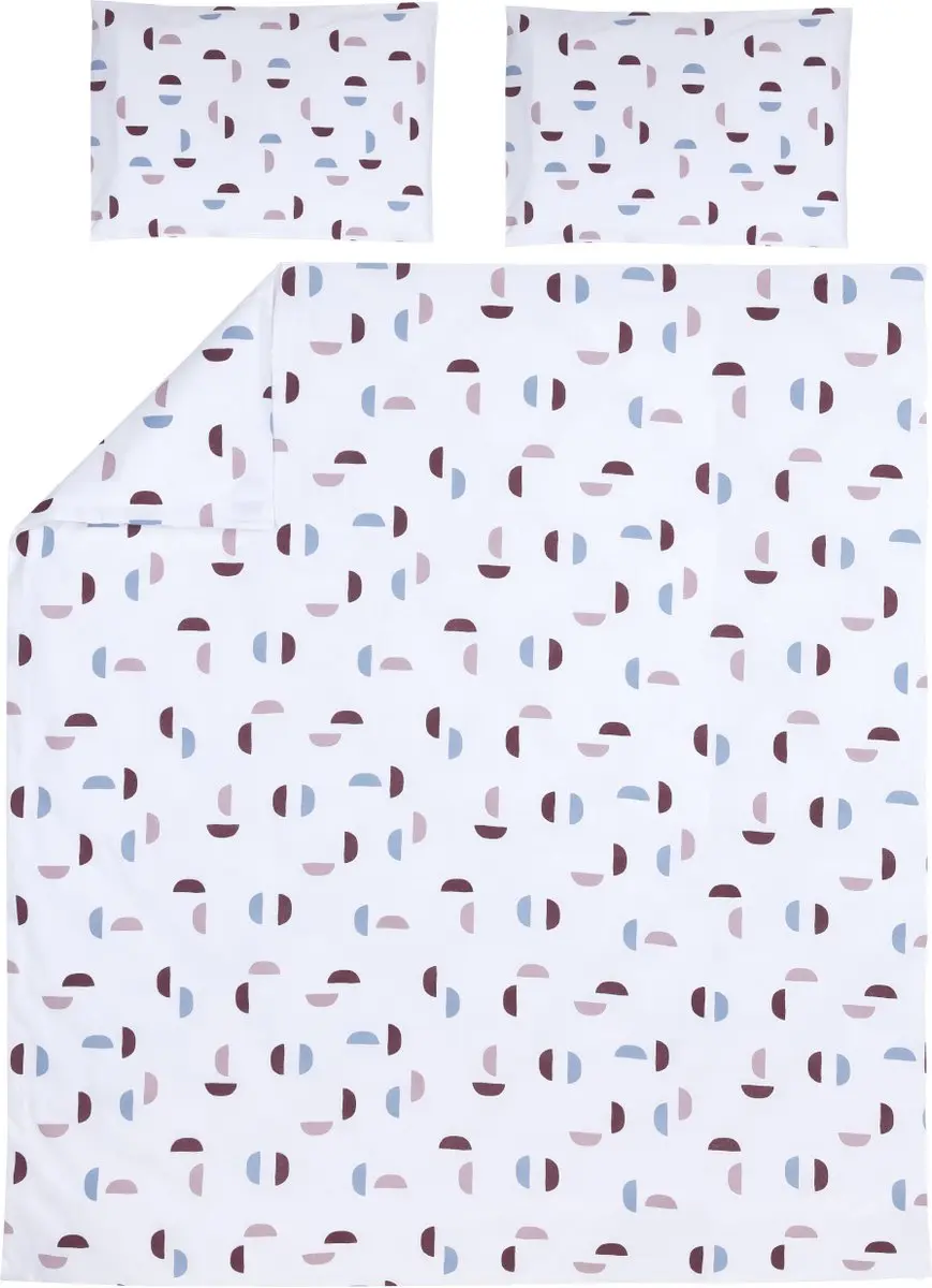 Meyco Home Dekbedovertrek Shapes Lilac 200 x 200 / 220 cm